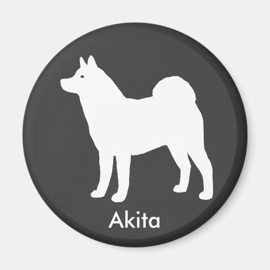 秋田犬 マグネット (正面)