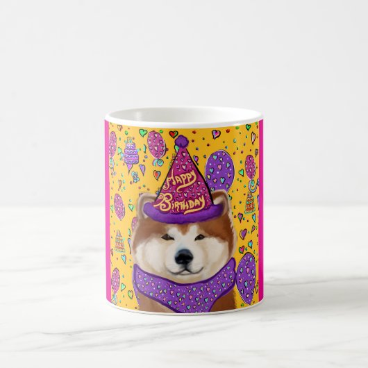 秋田犬 モーフィングマグカップ (中央)