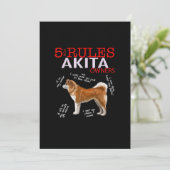 秋田犬| 5ルール秋田犬のオーナー サンキューカード (スタンド正面)