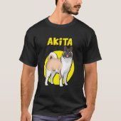秋田犬 Tシャツ (正面)