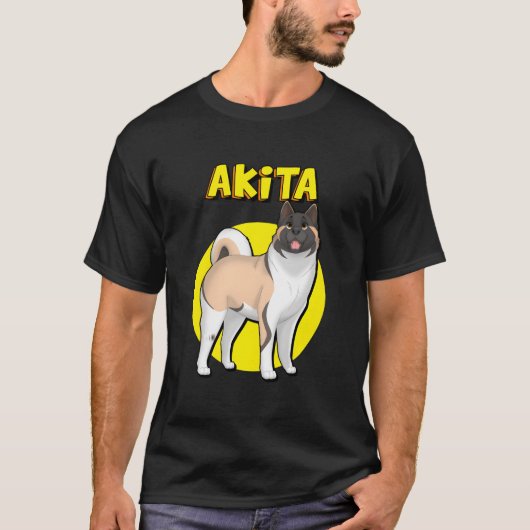 秋田犬 Tシャツ (正面)