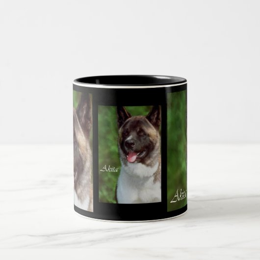 秋田県が愛する人へ贈り物マグカップ ツートーンマグカップ (中央)