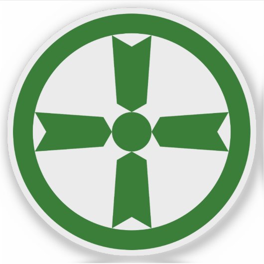 秋田県秋田市のシンボルマーク シール (正面)