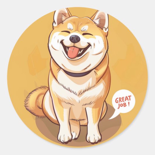 秋田職務素晴らし先生報酬 ラウンドシール (正面)