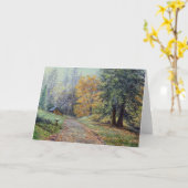 "秋田舎" カード (黄色い花)