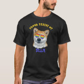 秋田誇りを持った犬LGBTQの親 Tシャツ (正面)