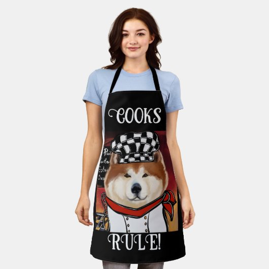 秋田 エプロン (着用した状態)