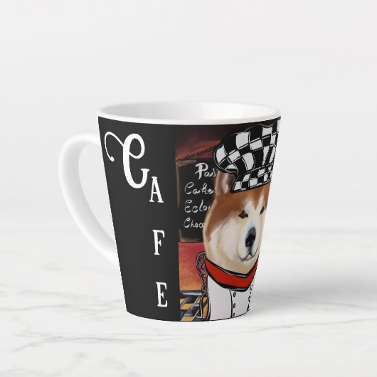 秋田 カフェラテマグ (左アングル)