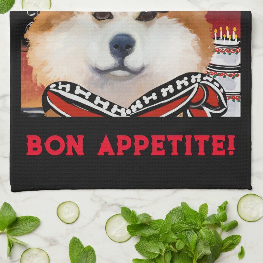 秋田 キッチンタオル (折り畳み)