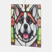 秋田「ステンドグラス」 ガラスオーナメント (正面左)