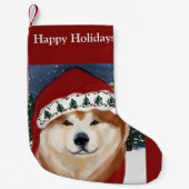 秋田 スモールクリスマスストッキング (正面)