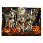 秋田 ハロウィン スプーキー ラージペーパーバッグ (裏面)