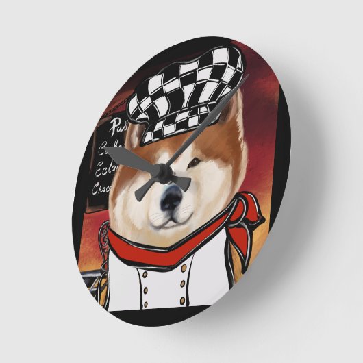 秋田 ラウンド壁時計 (傾斜)