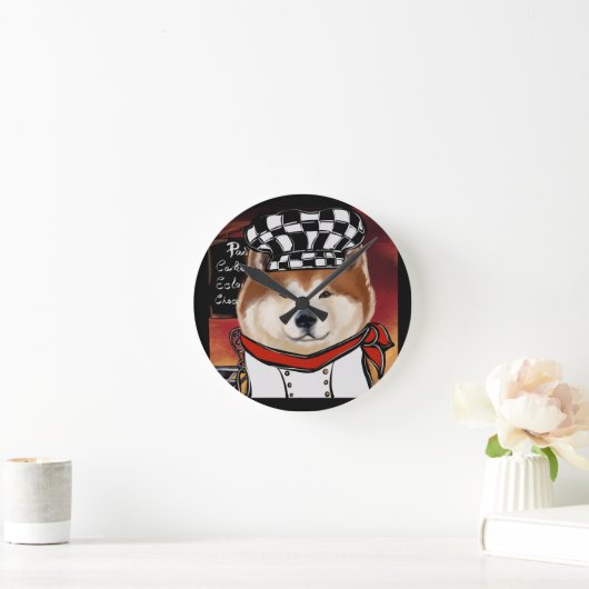 秋田 ラウンド壁時計 (ホーム)