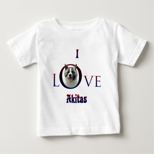 秋田Iラブ ベビーTシャツ (正面)