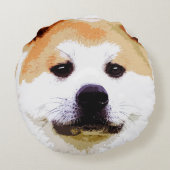 秋田Inu ラウンドクッション (裏面)