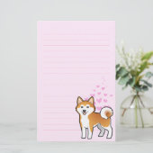 秋田Inu/柴犬愛 便箋 (スタンド正面)