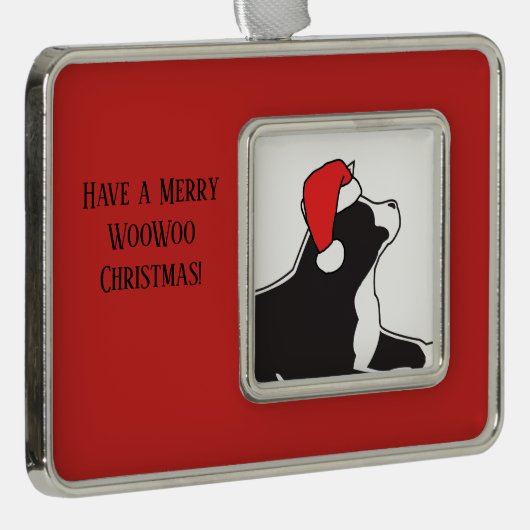 秋田WooWooのオーナメント シルバープレートフレームオーナメント (右)