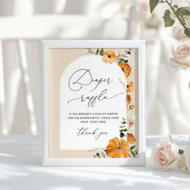 秋男女兼用フローラアーチおむつラッフル ポスター