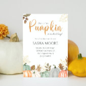 秋男女兼用秋ベビーシャワー招待状 招待状