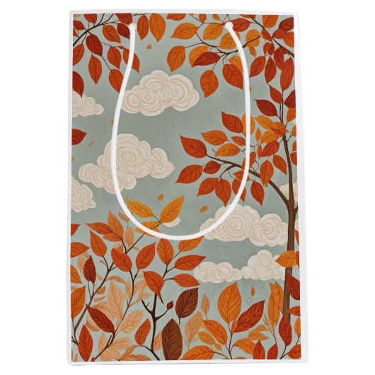 秋登り ミディアムペーパーバッグ (正面)