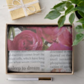 秋眠る黒猫ホットピンクの花 薄葉紙 (ギフト)