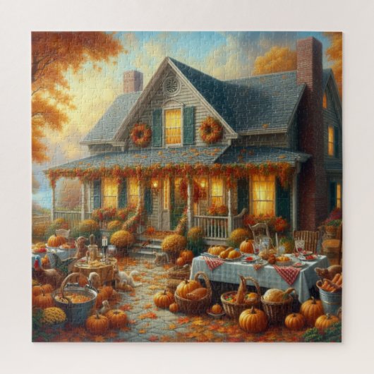 秋祝のチャーム ジグソーパズル (縦)