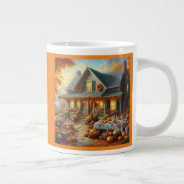 秋祝のチャーム ジャンボコーヒーマグカップ