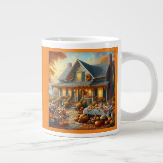 秋祝のチャーム ジャンボコーヒーマグカップ (右)