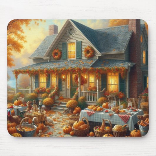 秋祝のチャーム マウスパッド (正面)