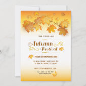 秋祭りチラシ 招待状 (正面)
