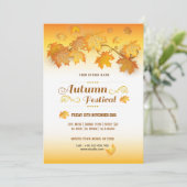 秋祭りチラシ 招待状 (スタンド正面)