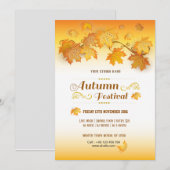 秋祭りチラシ 招待状 (正面/裏面)