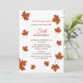 秋祭りパーティの招待状 招待状 (スタンド正面)