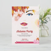 秋祭り フライヤー ご招待 招待状 (スタンド正面)