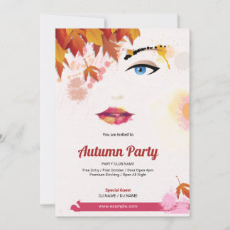 秋祭り フライヤー ご招待 招待状