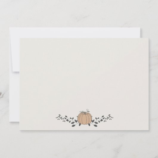 秋私たちのリトルカボチャ誕生ベビー発表 (裏面)