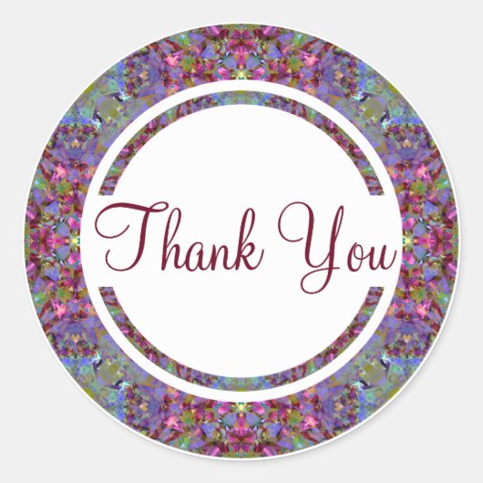 秋秋ありがとう封筒用シールシール ラウンドシール (正面)