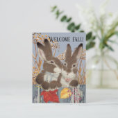 秋秋うさぎ離れバニーお洒落絵を描ズ シーズンポストカード (スタンド正面)