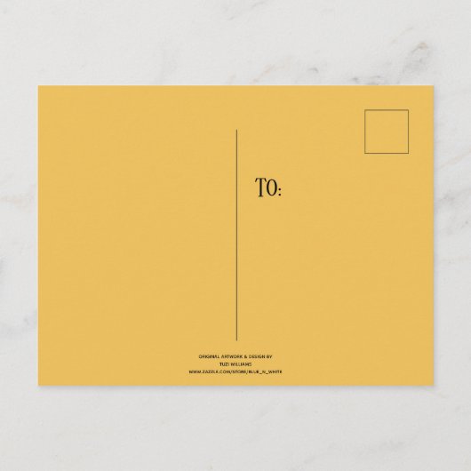 秋秋うさぎ離れバニーお洒落絵を描ズ シーズンポストカード (裏面)