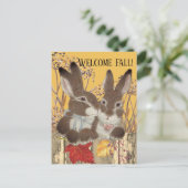 秋秋うさぎ離れバニーお洒落絵を描ズ シーズンポストカード (スタンド正面)