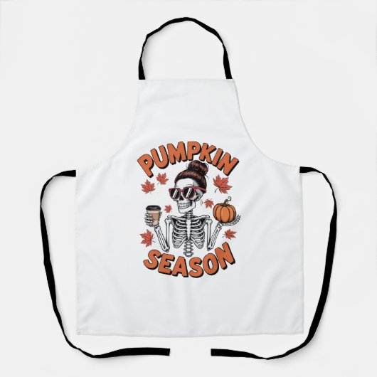 秋秋かぼちゃの季節 エプロン (正面)