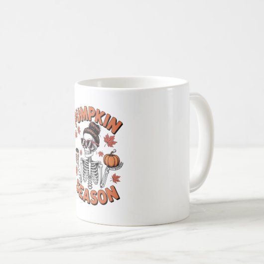 秋秋かぼちゃの季節 コーヒーマグカップ (正面右)