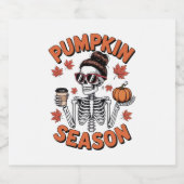 秋秋かぼちゃの季節 スパークリングワインラベル (シングルラベル)