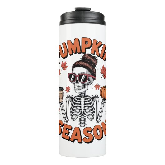 秋秋かぼちゃの季節 タンブラー (正面)