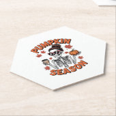 秋秋かぼちゃの季節 ペーパーコースター (アングル)