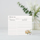 秋秋かぼちゃひまわり綿レシピカード (スタンド正面)