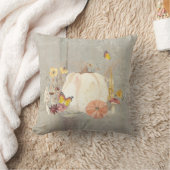 秋秋かぼちゃキノコフローラ蝶 クッション (ブランケット)