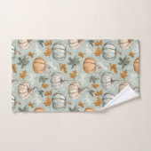 秋秋かぼちゃタオルセット3ティール(緑がかった色) バスタオルセット (ハンドタオル)