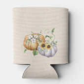 秋秋かぼちゃヒマワリと綿花 缶クーラー (裏面)